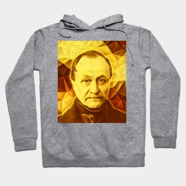 Auguste Comte Golden Portrait | Auguste Comte Artwork 9 Hoodie by JustLit